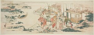 O Rio Joia de Chofu, um dos Seis Rios Joia (Mu Tamagawa) de Katsushika Hokusai