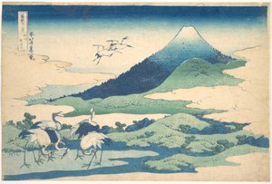 A Mansão de Umezawa, na província de Sagami (Sōshū Umezawa zai), da série «Trinta e seis vistas do Monte Fuji» (Fugaku sanjūrokkei) de Katsushika Hokusai