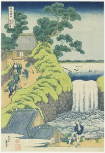 Cachoeira em Aoigaoka em Edo, c. 1833 de Katsushika Hokusai