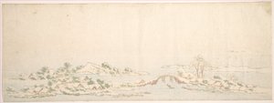 Paisagem de Inverno de Katsushika Hokusai