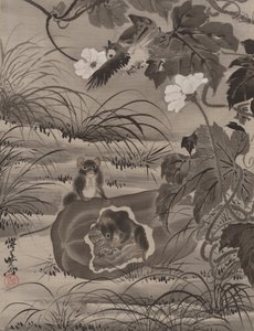 Ratos em um melão, ca. 1887. de Kawanabe Kyosai