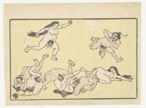 Orgia
A Grande Cauda (título da série) de Kawanabe Kyosai