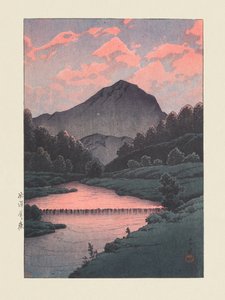 Hida Kamagadake (Monte Kamaga, Hida) (1933) de Kawase Hasui