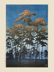 O Parque Hikawa em Omiya (1930), de Kawase Hasui e Watanabe Shozaburo de Kawase Hasui