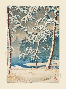 Senzokuike (Lago Senzoku) (1928) de Kawase Hasui