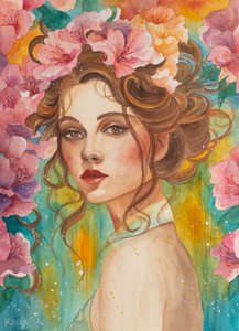 Retrato de Beleza em Flor de Kay Shanley