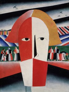 Chefe de um camponês, c.1930 (óleo sobre madeira compensada)