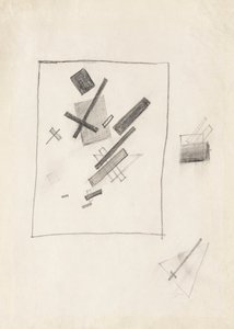 Sentimentos Mistos, c. 1916 de Kazimir Severinovich Malevich
