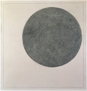 Elemento suprematista: círculo (óleo sobre tela, século XX) de Kazimir Severinovich Malevich