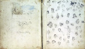 Livro de esboços para o 