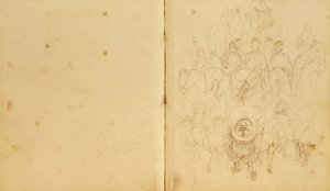 Livro de esboços para o 
