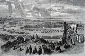 A revisão por sua Majestade dos Voluntários do Rifle, 1860
