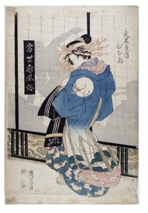 Cortesã, Período Edo pós 1818 de Keisai (1790-1848) Eisen
