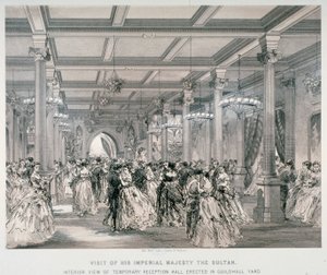Recepção para o Sultão da Turquia, Guildhall, Cidade de Londres, 1867