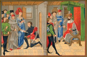 Cena do conto de Renaud De Montauban, século XV, 1849. de Kellerhoven