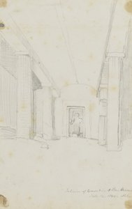 Interior das escavações em Beni Hassan, Egito de Kellogg, Miner Kilbourne