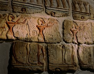 Egipto; Amarna; Faraós do Sol; mm6714; Arqueologia; Akhenaton; Nefertiti; Luxor..., 2001 (foto) de Kenneth Garrett