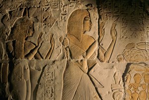 Egipto; Amarna; mm6741; Arqueologia; 18ª dinastia;Túmulo de maya, Sakkara, Saqqara, Novo Reino, 2001 (foto) de Kenneth Garrett