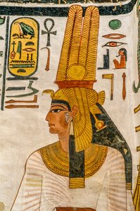 Túmulo da rainha Nefertari; Egipto, Vale das Rainhas, Novo Reino, Egipto, mulher de Ram...