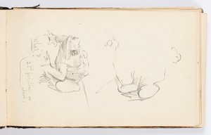 Página do caderno de Kenyon Cox