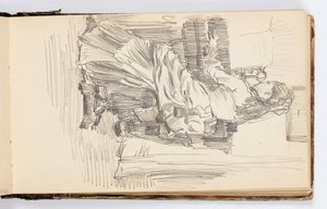 Página do caderno de Kenyon Cox