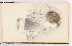 Página do caderno de Kenyon Cox
