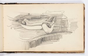 Página do caderno de Kenyon Cox
