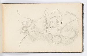 Página do Sketchbook: Caricatura de Kenyon Cox