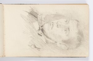 Página do caderno: Retrato de jovem de Kenyon Cox
