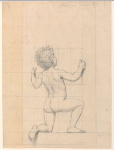 Estudo para "Genius", "The Arts", Biblioteca do Congresso, Washington D.C. de Kenyon Cox
