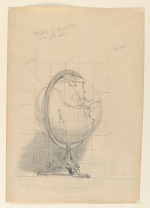 Estudo para "Matemática", "As Ciências", Biblioteca do Congresso, Washington D.C. de Kenyon Cox