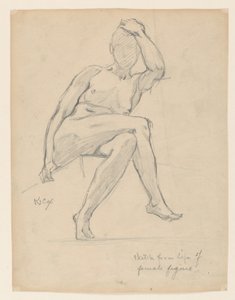 Estudo de uma figura feminina de Kenyon Cox