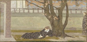 O Terraço, cerca de 1892. de Ker Xavier Roussel