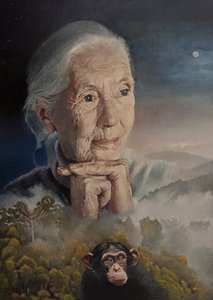 Estamos Todos Ligados (A Sabedoria de Jane Goodall) (pintura)