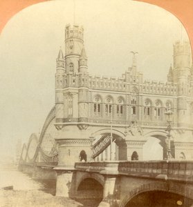 Ponte Kaiser, Hamburgo, Alemanha, 1896.