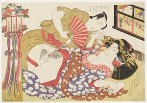 Marido e Mulher, extraído de «Seleções do Bairro do Brocado» (E-awase kingaishō)