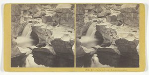 Quedas do Ammonoosuc, 185575. Criadores: Irmãos Kilburn, BW Kilburn. de Kilburn Brothers, BW Kilburn