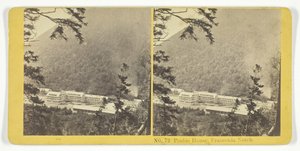 Perfil Casa, Franconia Notch, 185575. Criadores: Irmãos de Kilburn, BW Kilburn.