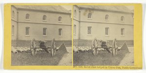 Rebel Shot alojado em Union Gun, Battle Gettysburg, 185575. Criadores: Irmãos Kilburn, BW Kilburn.