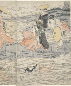 Awabi Shell Divers na Enoshima de Kitagawa Utamaro