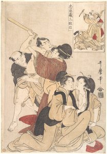 Chūshingura, ato III de Kitagawa Utamaro