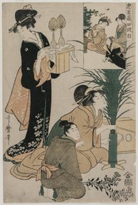 Chushingura: Ato IV do Armazém da Lealdade, final da década de 1790. de Kitagawa Utamaro
