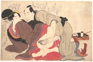 Gravura erótica de Kitagawa Utamaro