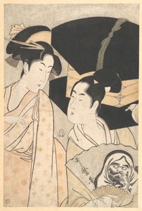 Vendedor de leques de Kitagawa Utamaro