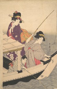 Pesca, finais do século XVIII. de Kitagawa Utamaro