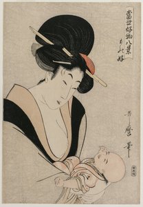 Apaixonado por Coisas da série Oito Vistas de Coisas Favoritas do Mundo de Hoje, final da década de 1790. de Kitagawa Utamaro