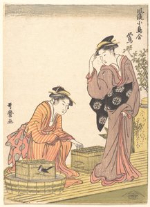 Rouxinol-do-mato-japonês de Kitagawa Utamaro