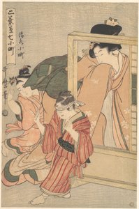 Kiyomizu Komachi, da série Futabagusa nana Komachi de Kitagawa Utamaro