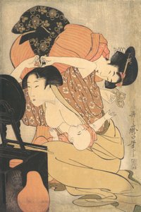 Mãe e Filho, ca. 1793. de Kitagawa Utamaro