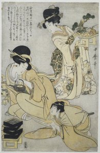 Ano Novo
Os Cinco Festivais do Ano (título da série) de Kitagawa Utamaro